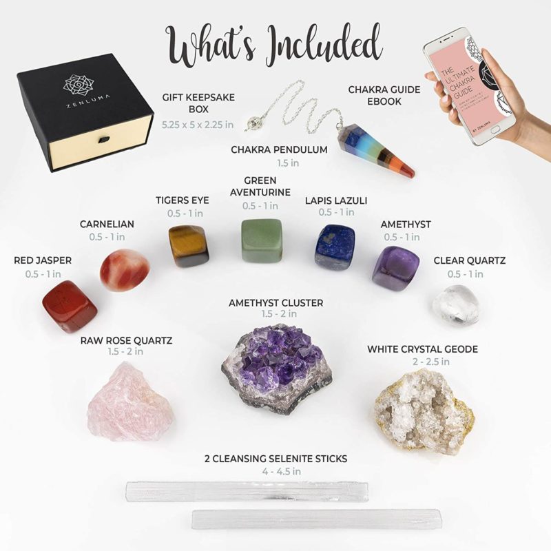 zenluma essential crystal set - whats included