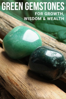 green healing stones